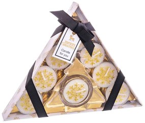 Set di candele e portacandele a tema natalizio per tè 8 pz – Casa Selección