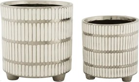 Porta Vasi Coppia Ray Cm Ø 22,5X24-18X19