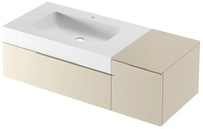 Mobile sottolavabo e lavabo Ginevra pesca L 120 x H 36 x P 51 cm