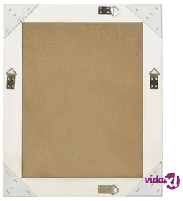 vidaXL Specchio da Parete Stile Barocco 50x60 cm Bianco
