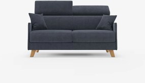Sole divano letto matrimoniale design compatto - poggiatesta reclinabili e 100% sfoderabile in tessuto smacchiabile T23