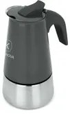 Caffettiera induzione 2 tazze grigia