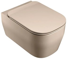 Vaso WC sospeso OLYMPIA CERAMICA tutto evo, sedile escluso P 53 x L 36 x H 42 cm marrone