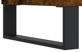 Mobile Porta TV Rovere Fumo 150x36x30 cm in Legno Multistrato
