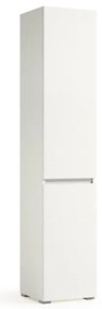 Mobile lavanderia Laundry 2 ante in truciolare bianco P 37 x L 45 x H 195 cm