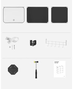 Scaffale modulare con scomparti BOXIFY, nero