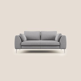 Plano divano moderno in microfibra tecnica smacchiabile T11 grigio 176 cm