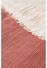 Copriletto in mussola per letto matrimoniale color mattone 230x250 cm - Mijolnir