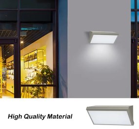 Brilagi-Applique da esterno con sensore TRIANGLE LED/20W/230V grigio IP65