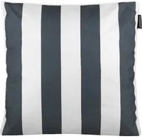Cuscino divano righe antracite 50x50 cm idrorepellente