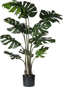 Pianta artificiale Banano in vaso di plastica H 130 cm ø 16 cm