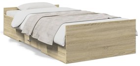 Giroletto Cassetti Rovere Sonoma 100x200 Cm Legno Multistrato /