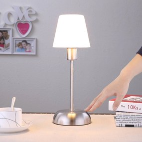 Lindby Gregor - lampada da tavolo con diffusore in vetro