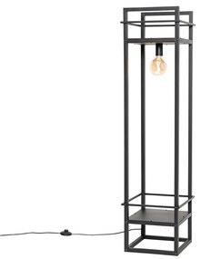 Lampada da terra industriale intelligente nera con WiFi G95 - Cage Rack