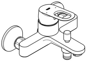 GROHE 23341000 - Miscelatore per vasca BAULOOP DN 15, cromo lucido