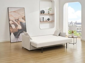Divano letto 3 posti con seduta memory foam  in Tessuto Beige - SERABA