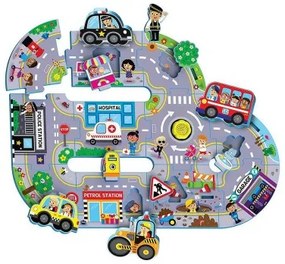 Puzzle per Bambini Reig Busy City 11 Pezzi