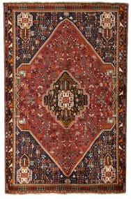 Shiraz Tappeto 170 x 260 Rosso (Iran) Annodato A Mano