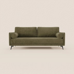 Basalto Divano lineare 2 o 3 posti con seduta unica e base in metallo in tessuto smacchiabile T31