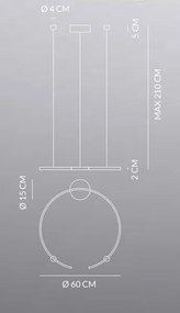 Olympic sospensione 30w 1580lm 3000k