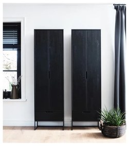 Armadio in frassino nero 60x210 cm Silas - WOOOD