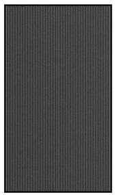 Zerbino A Strisce Nere E Grigie 115x200 Cm /
