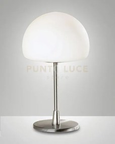 Gaia lampada da tavolo attacco g9 lampadina inclusa colore nichel s...