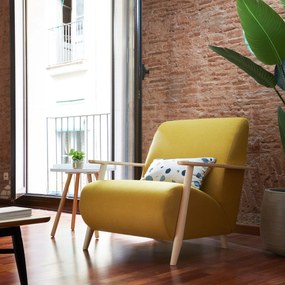 Kave Home - Tavolino Kurb bianco Ø 46 cm FSC MIX Credit