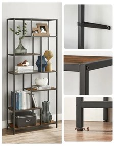 Libreria NAVARO marrone/nera