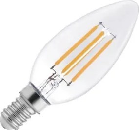 Lampadina LED a filamento C37 E14/6W/230V 4000K