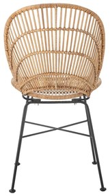 Sedia da pranzo di colore naturale in rattan Fiore – Bloomingville
