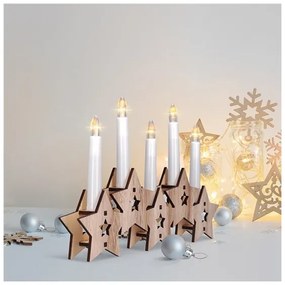 Solight 1V222 - LED Candelabro natalizio 5xLED/2xAA