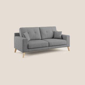 Danish divano moderno in tessuto morbido impermeabile T02 grigio 206 cm