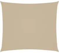 Parasole a Vela Oxford Rettangolare 2x2,5 m Beige 135144