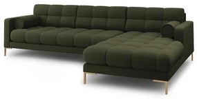 Divano angolare verde (angolo destro) Bali - Cosmopolitan Design