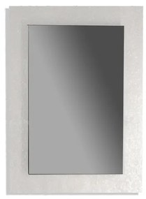 Specchio Frost rettangolare in acciaio grigio 70 x 98 cm