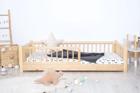 Letto basso per bambini Montessori Ourbaby - naturale - 140x70 cm