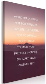 Quadro Make Your Absence Felt (1 Part) Vertical  Colore Bianco, Dimensioni e Misure 40x60