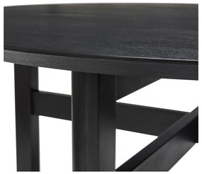 Tavolo da pranzo rotondo nero ø 120 cm Fjord - Hübsch
