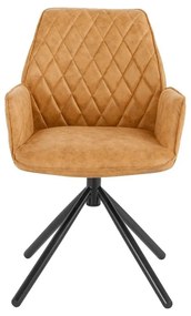 Set di sedie da pranzo gialla in imbottito 2 pz Preston – Støraa