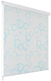 Tenda A Rullo Per Doccia 80x240 Cm Con Motivo A Bolle /