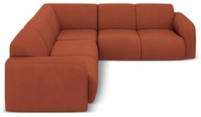 Divano angolare arancione (angolo variabile/ a L) Molino - Micadoni Home