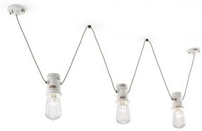 Sospensione 3 luci urban bianco c1742(vib)