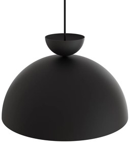 Lampadario Minimal Efesto Acciaio Nero 1 Luce Gx53