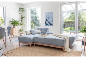 Divano letto azzurro ad angolo variabile Dazzling Daisy - Miuform