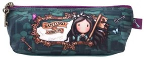 Astuccio Scuola Gorjuss Curiosity Grigio Verde (22.3 x 8.8 x 5.7 cm)