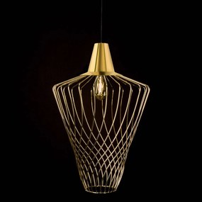 Lampada a sospensione Wave L Nowodvorski Lighting, dimmerabile, Ottone / Oro, Soggiorno / Sala da pranzo, Metallo, Lampada a sospensione