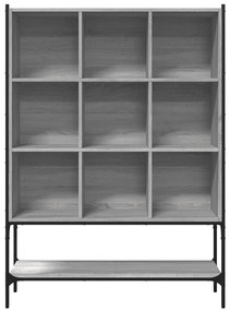 Libreria grigio sonoma 102x30x141,5 cm in legno multistrato