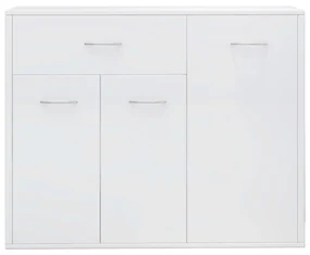 Credenza bianco lucido 88x30x70 cm in truciolato