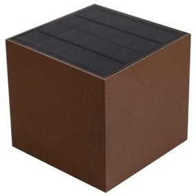 Lampada solare da parete LED con sensore 9W 3,7V 3000-5000K IP65 marrone